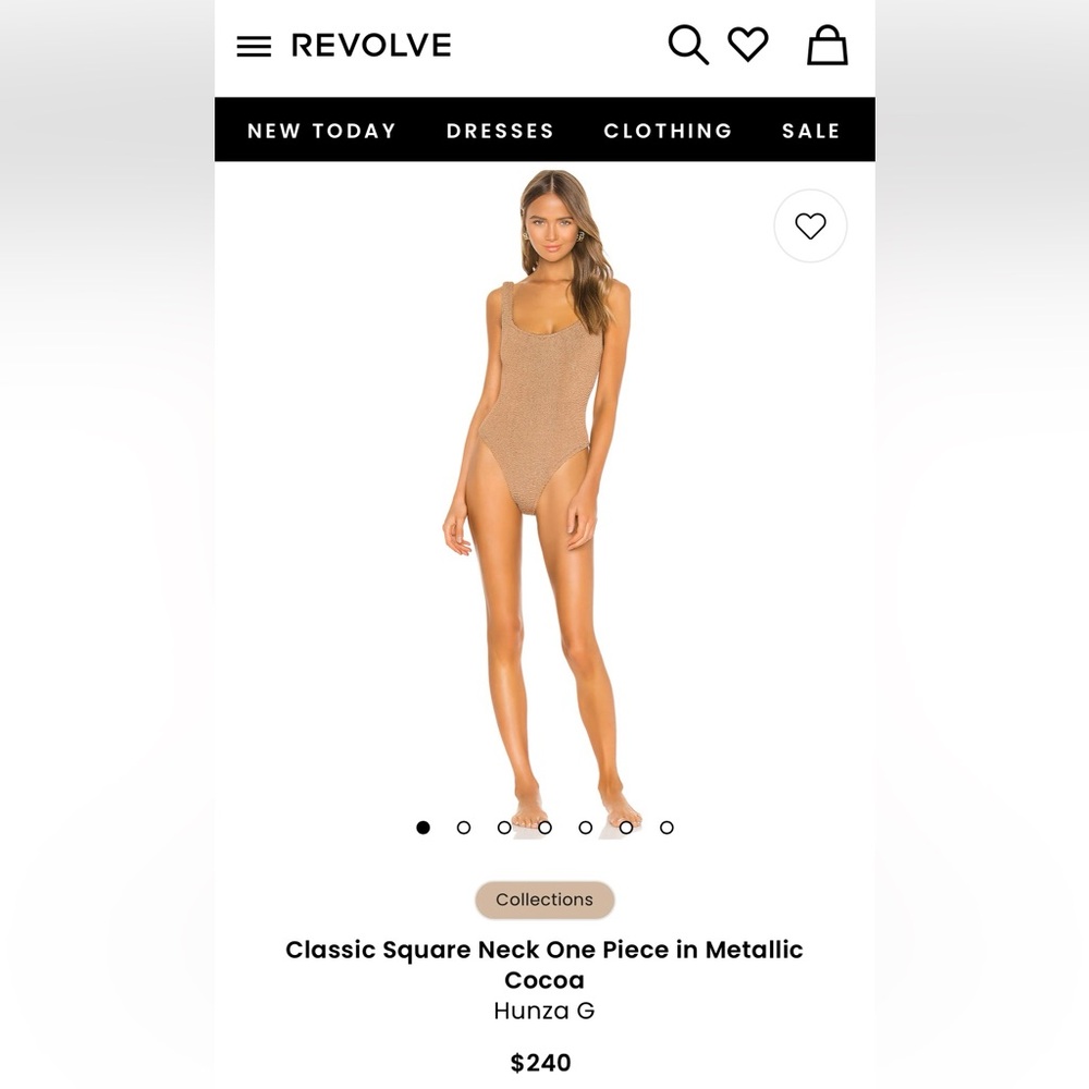 Hunza G Metallic Cocoa One Piece